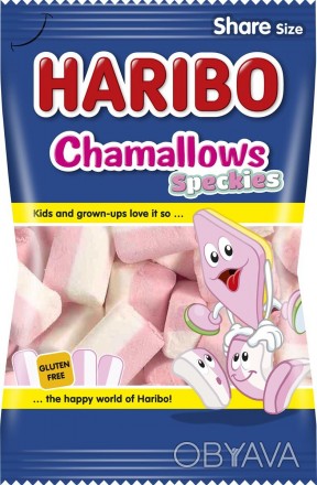 Зефір без глютену Haribo Chamallows speckies Gluten free Marshmallow маршмеллоу . . фото 1