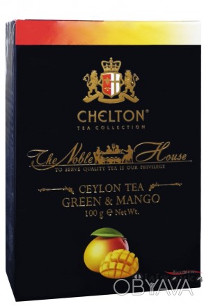 Чай зелений 100% Chelton Premium Noble House Ceylon Tea Green&Mango листовий з м. . фото 1