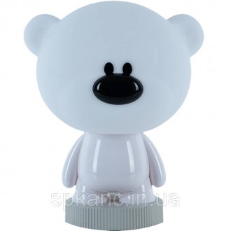 Светильник-ночник LED с аккумулятором Bear, белый. Харьков. фото 1 Светильник-ночник LED с аккумулятором Bear, белый. Харьков. фото 1