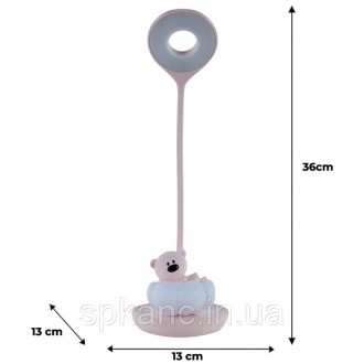 Настольная LED лампа с аккумулятором - это одновременно яркая настольная лампа, . . фото 8