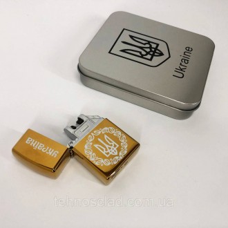 Дугова електроімпульсна запальничка USB Україна (металева коробка) HL-447. PV-14. . фото 6