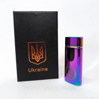 Електрична та газова запальничка Україна із USB-зарядкою HL-435. ID-743 Колір: х. . фото 9