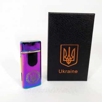 Електрична та газова запальничка Україна із USB-зарядкою HL-435. ID-743 Колір: х. . фото 11