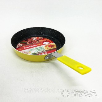 Сковорода з товстим дном Con Brio CB-1614 16 см, Сковорода зручна на кухню, FN-6