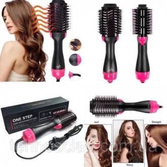Фен-щітка для волосся 3в1 One step Hair Dryer 1000 Вт гребінець іонізацією випря. Кам'янське. фото 1 Фен-щітка для волосся 3в1 One step Hair Dryer 1000 Вт гребінець іонізацією випря. Кам'янське. фото 1