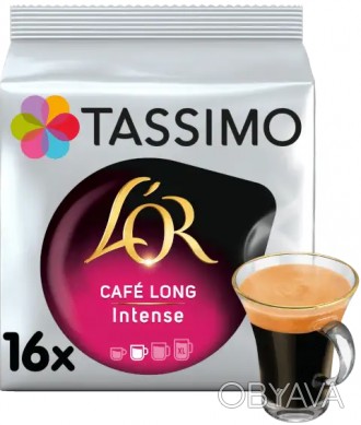 Tassimo L'or Cafe Long Intense — это насыщенный кофе с выразительным вкусом и си. . фото 1