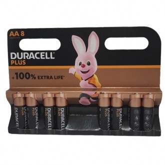 Лужні батарейки Duracell Plus AA (LR06) 8 шт. Київ. фото 1 Лужні батарейки Duracell Plus AA (LR06) 8 шт. Київ. фото 1