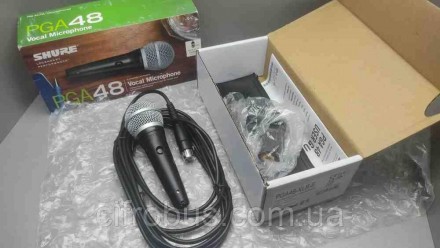 Shure PGA48-XLR-E — це кардіоїдний вокальний мікрофон із вимикачем. Мікрофон ком. . фото 2