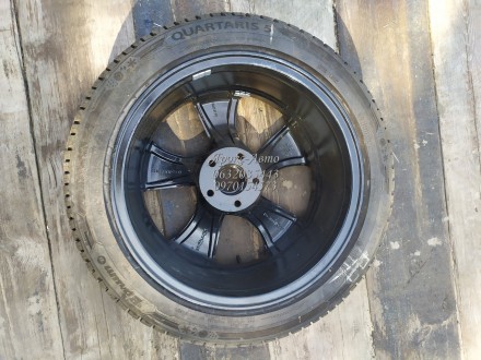 Литой диск Motec MCT3 Stream R17 5x112 7.5 ET35 DIA66.6 с резиной Barum Quartari. . фото 4