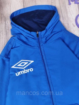 Мужская олимпийка Umbro синего цвета. без подкладки, застёжка молния, два боковы. . фото 3