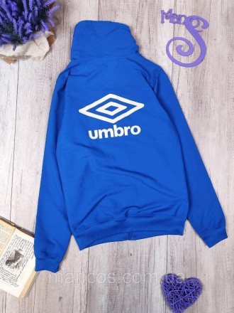 Мужская олимпийка Umbro синего цвета. без подкладки, застёжка молния, два боковы. . фото 6