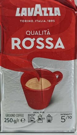 Кофе Lavazza Rosso молотый 250 г. Київ. фото 1 Кофе Lavazza Rosso молотый 250 г. Київ. фото 1