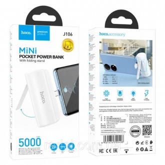 Power Bank Hoco J106 Pocket - це кишеньковий зовнішній акумулятор, розроблений з. . фото 4