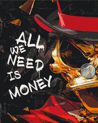 Картина за номерами. All we need is money. Cкрудж Макдак. Дніпро. фото 1 Картина за номерами. All we need is money. Cкрудж Макдак. Дніпро. фото 1