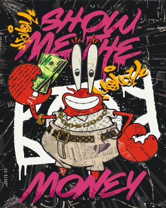 Картина за номерами Містер Крабс. Мультфільм Губка Боб. Гроші, money. Дніпро. фото 1 Картина за номерами Містер Крабс. Мультфільм Губка Боб. Гроші, money. Дніпро. фото 1