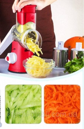 Овочерізка ручна Tabletop Drum Grater Kitchen Master. Терка, шатківниця, подрібн. . фото 7