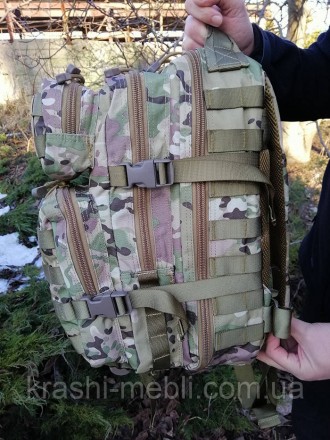 Тактичний штурмовий рюкзак M-TAC Assault 30L літрів Мультикам ЯКІСТЬ військовий . . фото 6