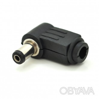 Опис:Перехідник DC 5.5x2.1mm (тато) під паяння, штекер 90°Характеристики:- Тип: . . фото 1