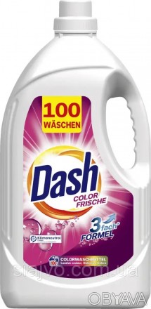 Описание товара Гель для стирки цветных вещей Dash Color Frische 100 стирок, 5 л. . фото 1