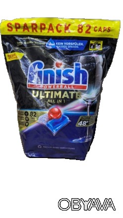 Капсулы для посудомоечной машины Finish Ultimate all in one 82 шт. . фото 1