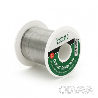 Опис: Дротовий припій BAKKU Solder wire BK 0.5*200G A DIA 0,5mm (200g) - це висо. . фото 1