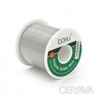 Опис: Припій дротяний BAKKU Solder wire BK 0.2*500G A DIA 0,2mm (500g) - це коту. . фото 1