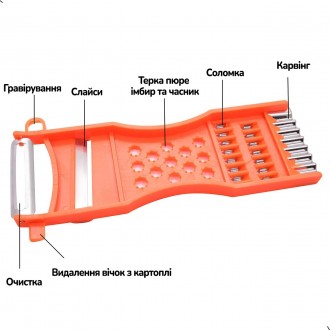 Нож экономка овощечистка для тонкой чистки овощей и фруктов, в комплекте с много. . фото 11