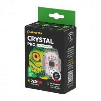 Фонарь универсальный Armytek Crystal Pro Green/White & Red led, 220 lm
Мультифун. . фото 11