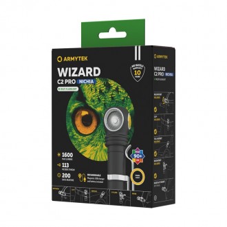 Фонарь Armytek Wizard v4 C2 Pro Nichia Magnet USB / Nichia LED Warm / 1600 lm
Мо. . фото 5