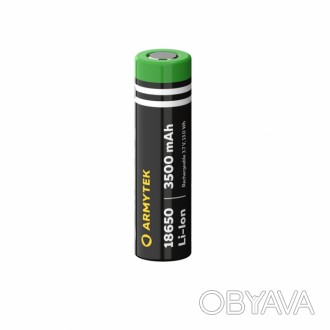 Батарея аккумуляторная Armytek 18650 Li-Ion 3500mAh чёрный, незащищенный
Фирменн. . фото 1