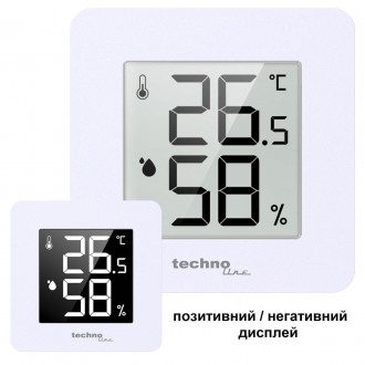 Термогигрометр Technoline WS9475 White, WS9475. Кременчуг. фото 1 Термогигрометр Technoline WS9475 White, WS9475. Кременчуг. фото 1