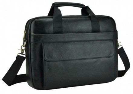 Чоловіча сумка з натуральної шкіри Tiding Bag Чорна (SA25-1131A). Одеса. фото 1 Чоловіча сумка з натуральної шкіри Tiding Bag Чорна (SA25-1131A). Одеса. фото 1