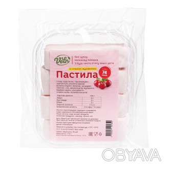 Низкокалорийная пастила со вкусом КЛЮКВА тм “VELN”/ “Велн”, без сахара, 110 г
Бе. . фото 1