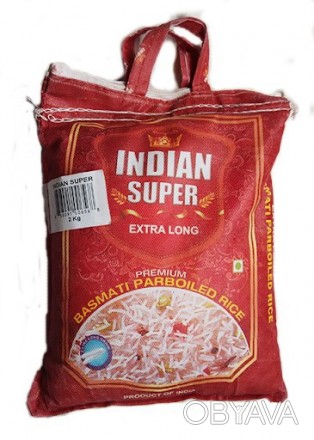 Рис пропаренный басмати Indian Super Extra Long Basmati
Рис басмати содержит мас. . фото 1