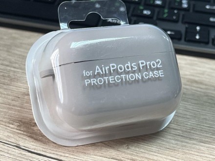 Чехол для наушников AirPods Pro 2 - сделан из тонкого, прозрачного, мягкого сили. . фото 2