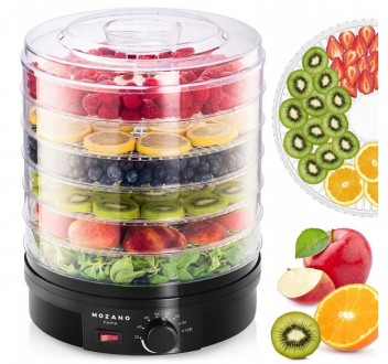Сушарка-дегідратор Mozano Food Dehydrator 500 Вт BlaСk. Київ. фото 1 Сушарка-дегідратор Mozano Food Dehydrator 500 Вт BlaСk. Київ. фото 1