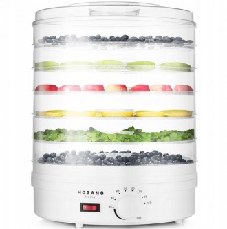 Сушарка-дегідратор Mozano Food Dehydrator 500 Вт white. Київ. фото 1 Сушарка-дегідратор Mozano Food Dehydrator 500 Вт white. Київ. фото 1