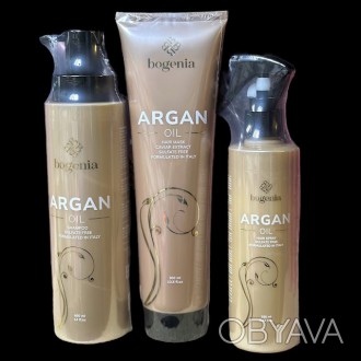 Набір з 3 засобів для волосся з аргановою олією Argan Oil Bogenia