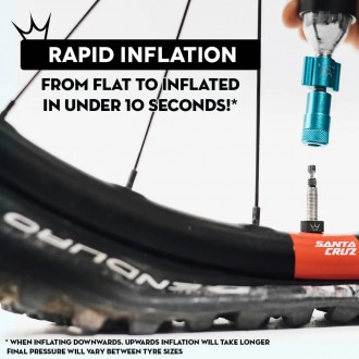 
Насос Peaty's Holeshot CO2 Tyre Inflator, MTB 25g
 Компактный и удобный дизайн.. . фото 9