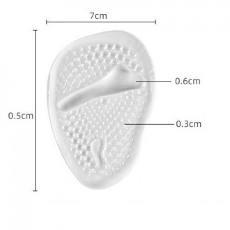 Гелевые стельки для обуви на высоком каблуке. Подушечки на переднюю часть обуви . . фото 3