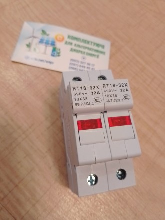 Держатель и предохранитель RT-18-32x 16-32а 2P. Тетиев. фото 1 Держатель и предохранитель RT-18-32x 16-32а 2P. Тетиев. фото 1