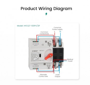 Автоматический переключатель напряжения АВР pv - сеть 100а.
Лицензионный Китай. . . фото 8