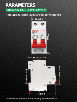 Автоматичний вимикач Bectrl AC 32а 2P.
Ліцензійний Китай. Bectrl YCB7-63N C32.
З. . фото 5