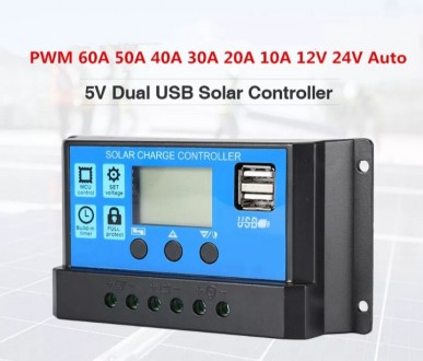 Контролер заряду PWM 40a 12v/24v для сонячних панелей
Модель pwm H33159.
Максима. . фото 11