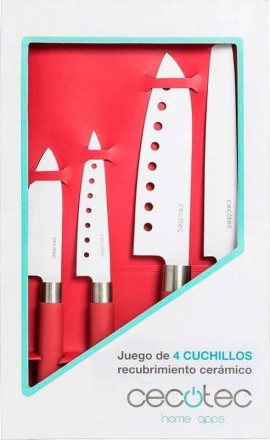 Набір ножів Cecotec 4 Santoku Ceramic-Coated Kit CCTC-01003 (8435484010030). . фото 8