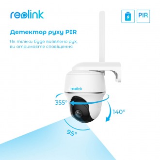 IP камера Reolink Go PT Plus без сонячної панелі. . фото 10