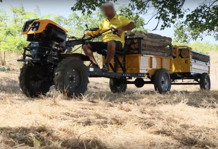 Трактор одновісний, малий тягач, одновісний тягач 4х4, 18к.с., бензин, євро5, ел. . фото 4