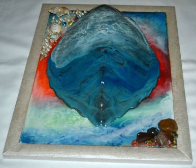Картина "Панцырь" в технике Resin Art .. Київ. фото 1 Картина "Панцырь" в технике Resin Art .. Київ. фото 1