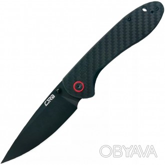 
Опис ножа CJRB Feldspar Black Blade, AR-RPM9 Steel, CF, чорний:
Складаний ніж П. . фото 1