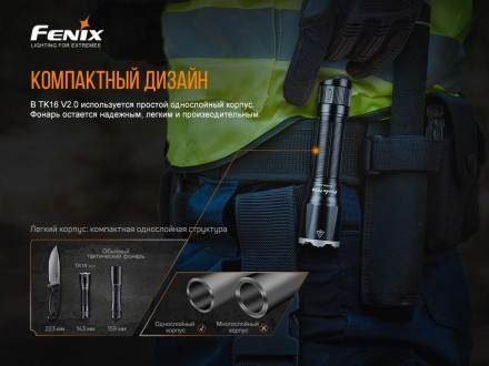 
 Ліхтар Fenix TK16 V2.0 LUMINUS SST70
 ANSI
 Турбо
 Максимальний
 Середній
 Мін. . фото 10